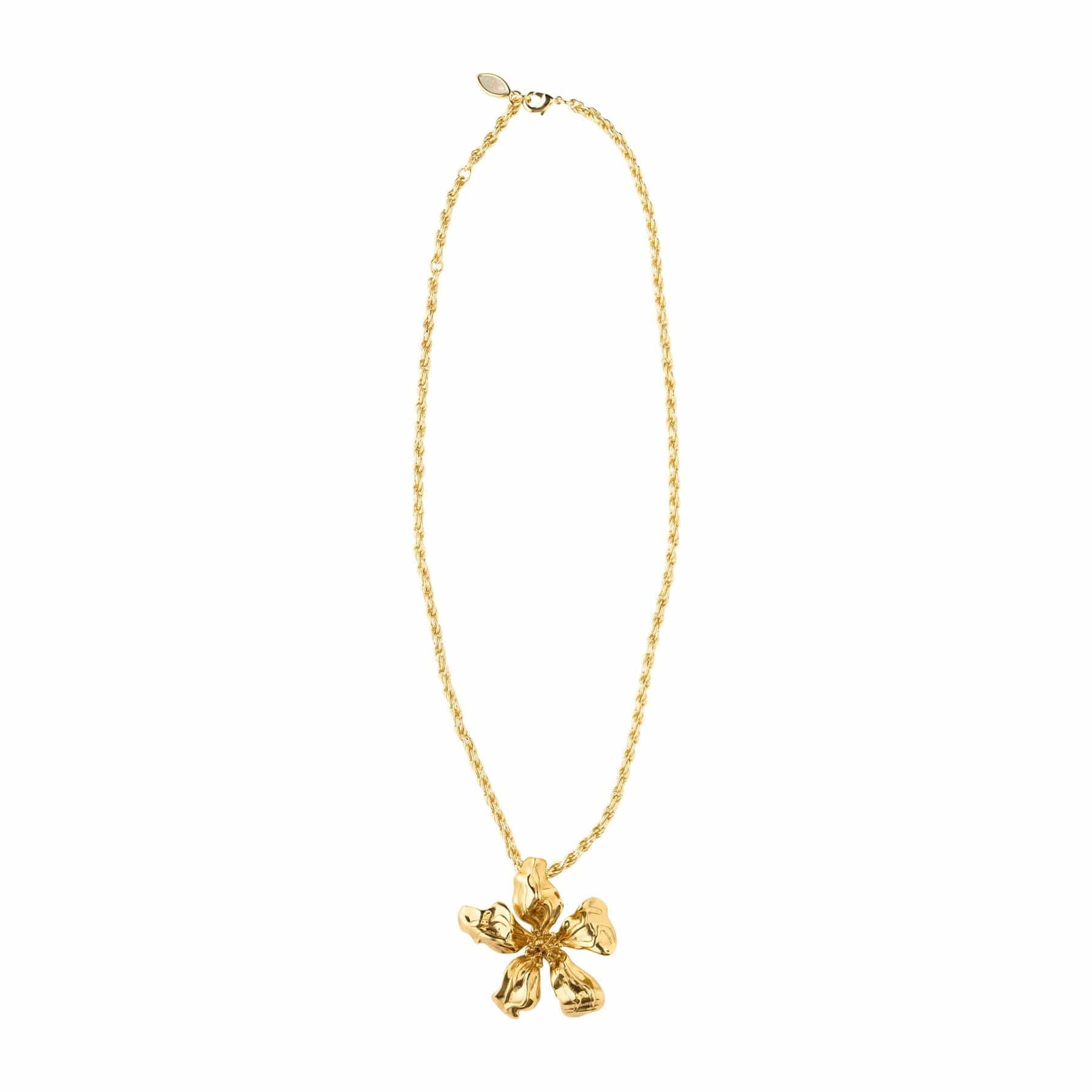 Mignonne Gavigan Necklaces Antiqued Gold Waverly Flower Necklace Antiqued Gold