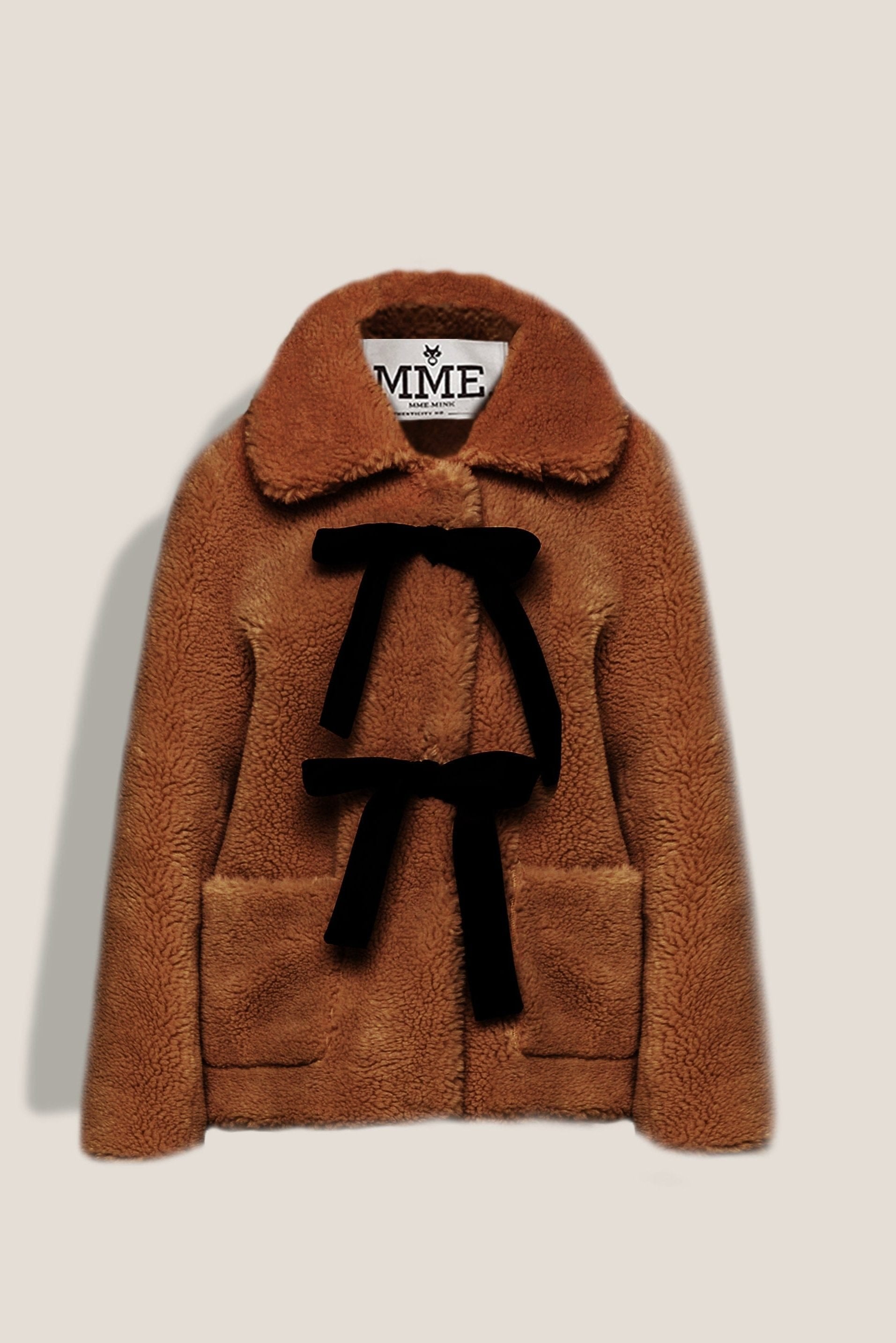 MME. Mink Coats & Jackets Teddy Coat- Chocolate