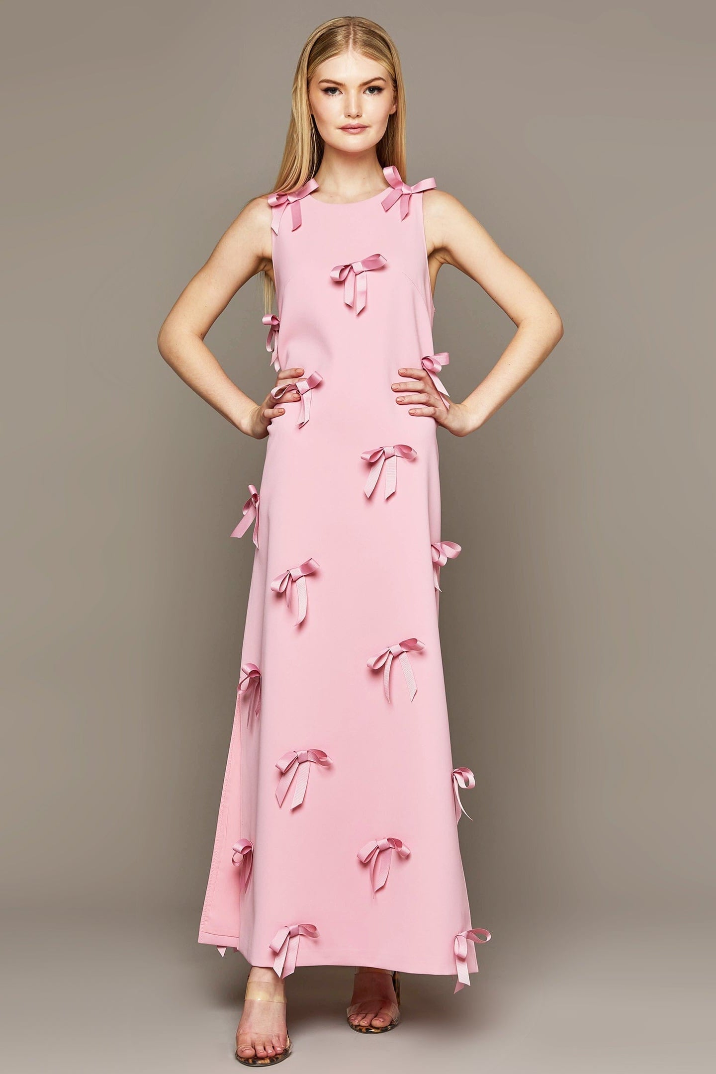 MME. Mink Dress MME. Carlton Bow Garden Dress - Rose