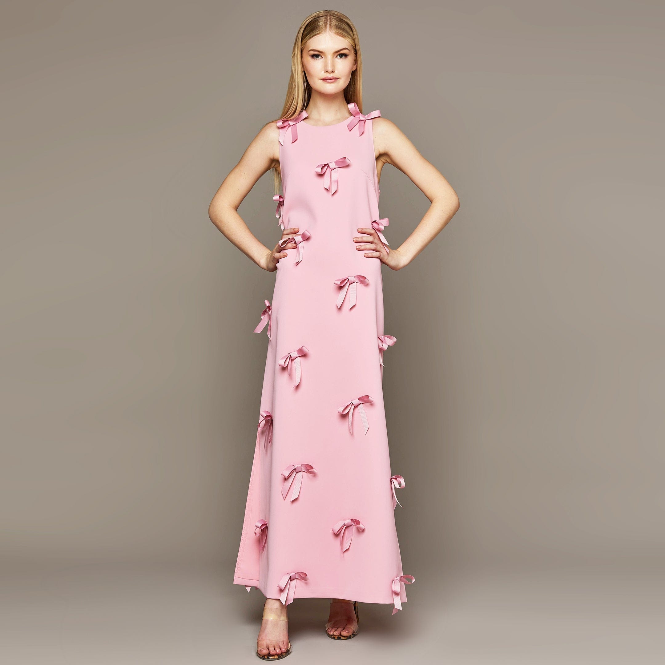 MME. Mink Dress MME. Carlton Bow Garden Dress - Rose