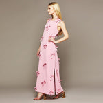 MME. Mink Dress MME. Carlton Bow Garden Dress - Rose