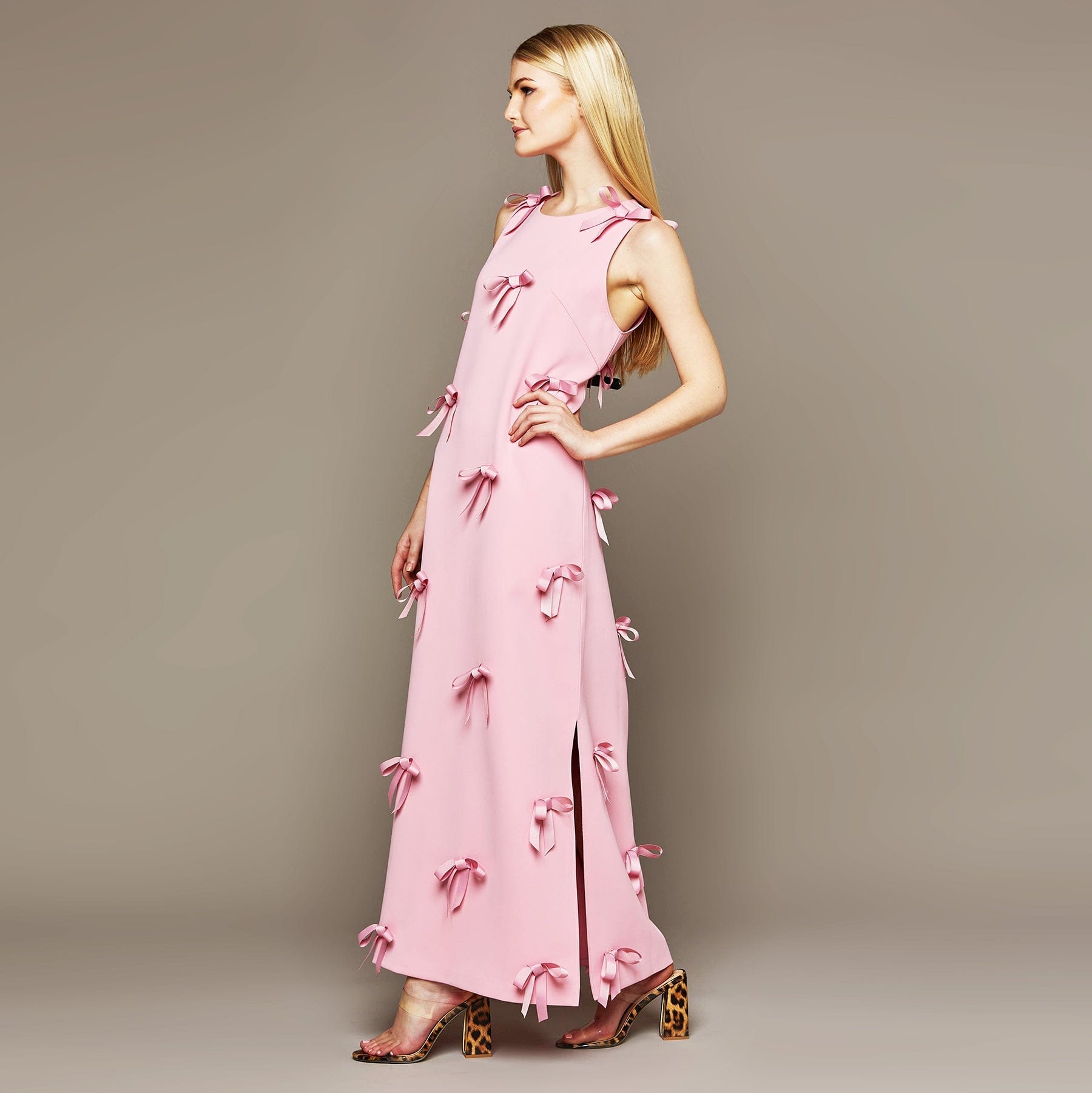 MME. Mink Dress MME. Carlton Bow Garden Dress - Rose