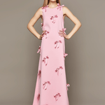 MME. Mink Dress MME. Carlton Bow Garden Dress - Rose