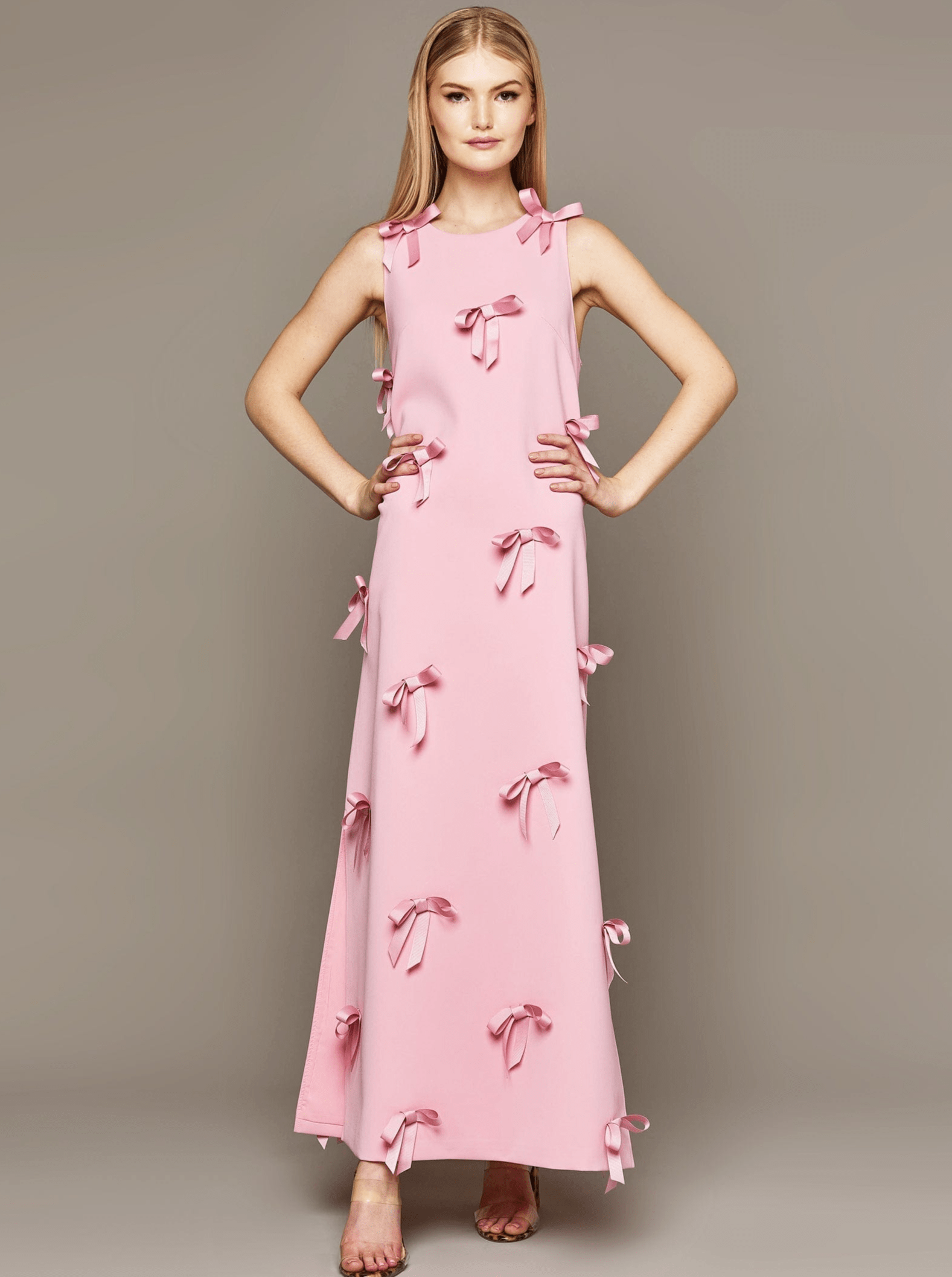 MME. Mink Dress MME. Carlton Bow Garden Dress - Rose