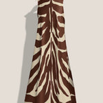 MME. Mink Dress "Zebra" Garden Dress - Cognac