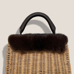 MME. Mink Handbags Audrey Mink Basket