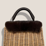 MME. Mink Handbags Audrey Mink Basket