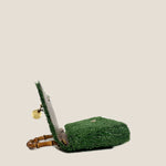 MME. Mink Handbags Grass Court Grass Clutch