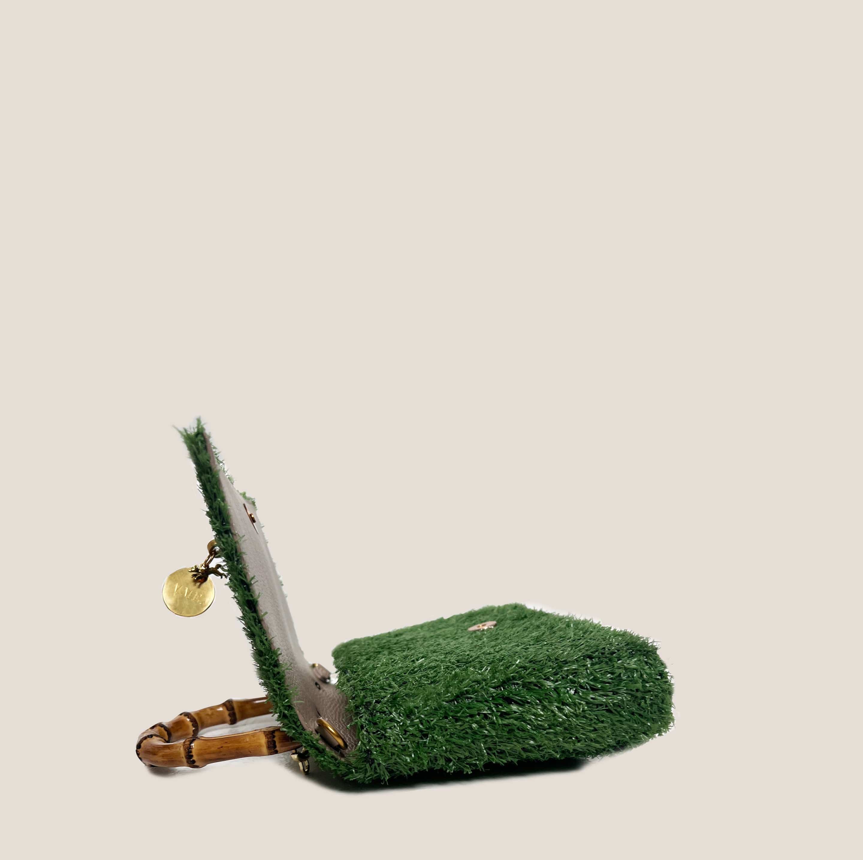 MME. Mink Handbags Grass Court Grass Clutch