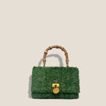 MME. Mink Handbags Grass Court Grass Clutch