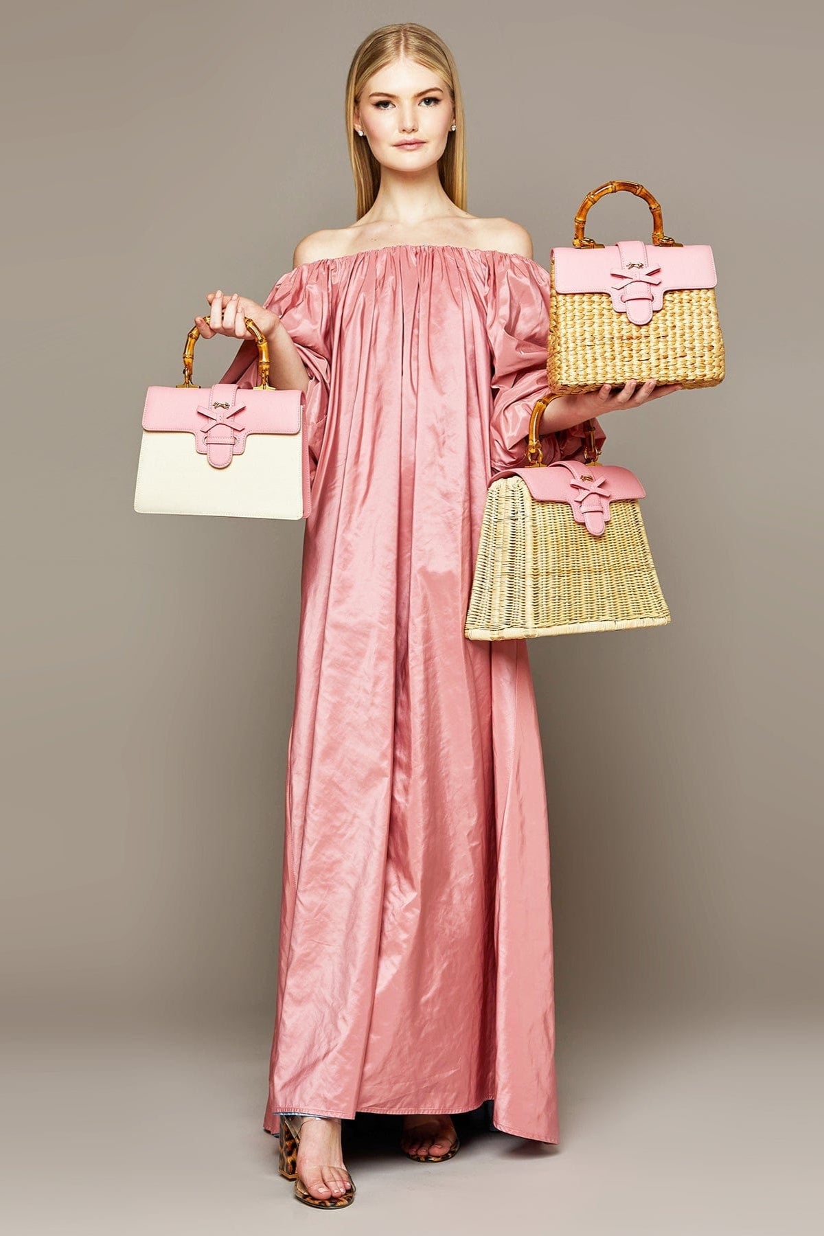 MME. Mink Handbags MME. Carlton Monaco Bag - Rose