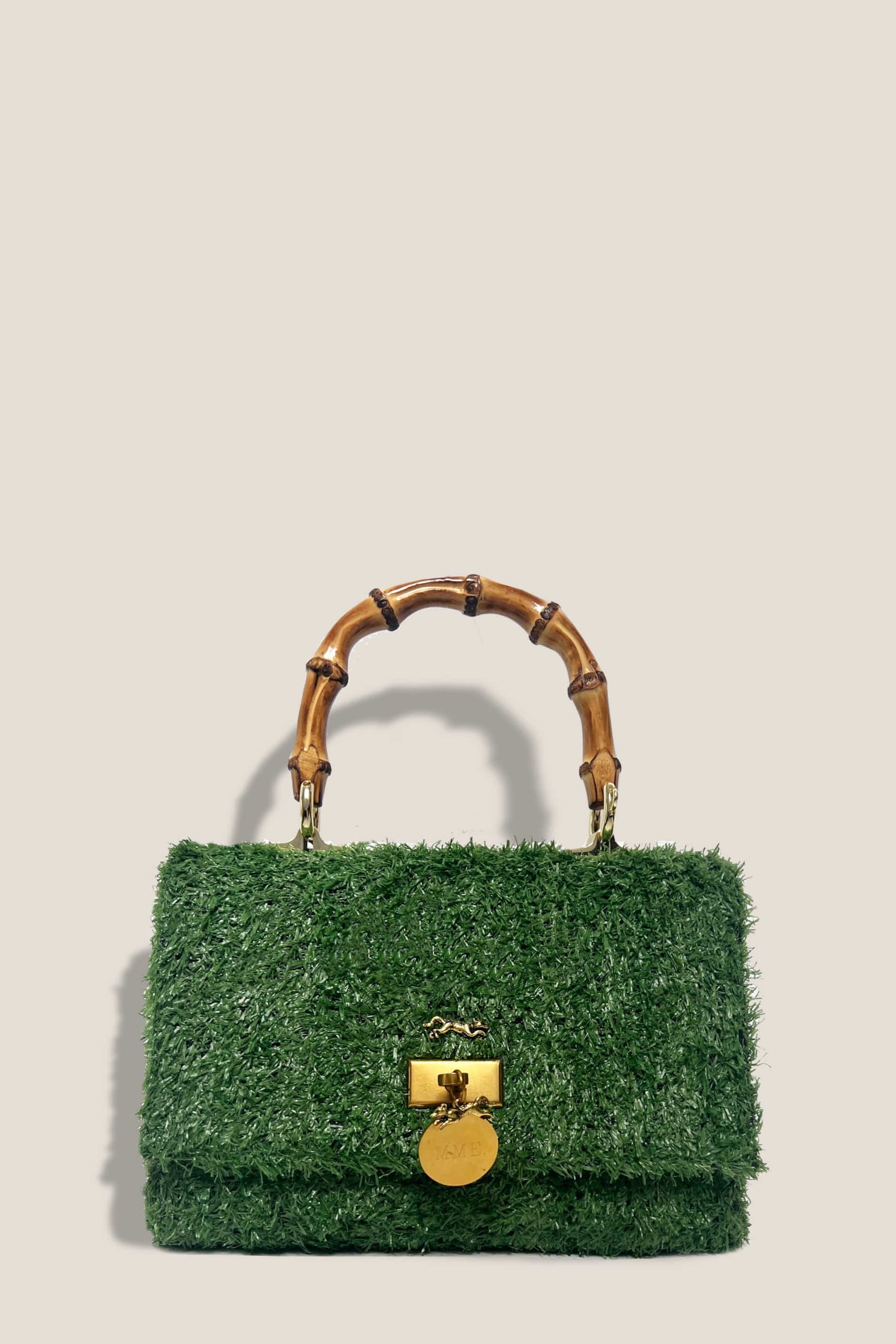 MME. Mink Handbags Grass MME. Grass Court Clutch