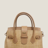 MME. Mink Handbags The ONASSIS 30 WOVEN TOTE - NUDE