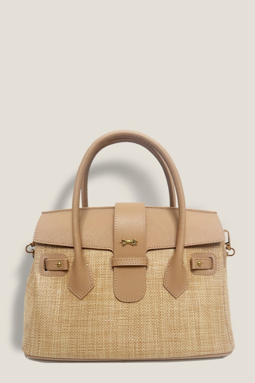 MME. Mink Handbags The ONASSIS 30 WOVEN TOTE - NUDE