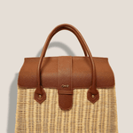 MME. Mink Handbags The Onassis 35 Basket - Cognac