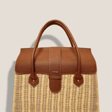 MME. Mink Handbags The Onassis 35 Basket - Cognac