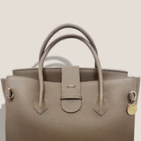 MME. Mink Handbags The ONASSIS 35 TOTE - TOGO MOCHA