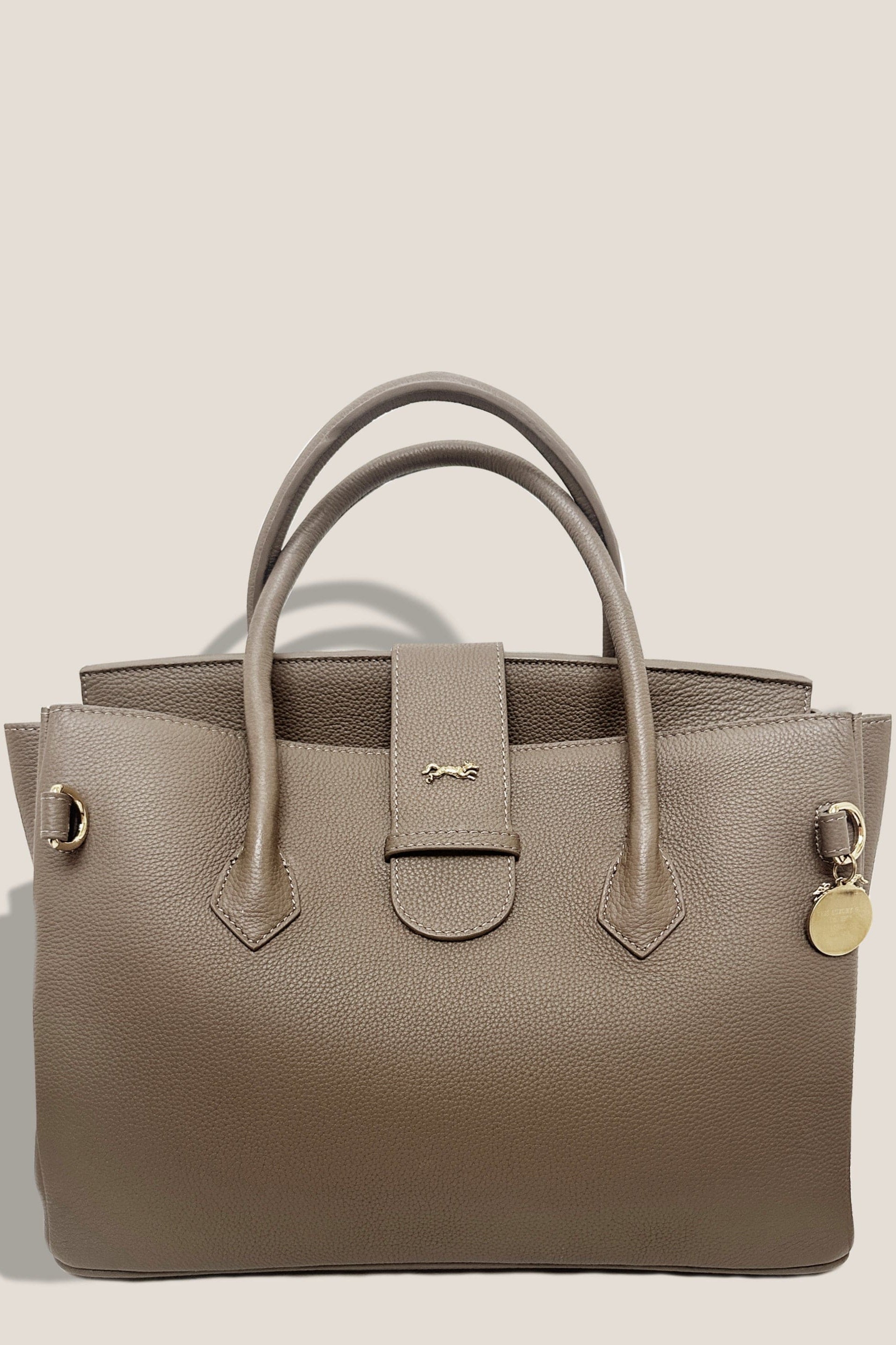 MME. Mink Handbags The ONASSIS 35 TOTE - TOGO MOCHA