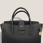 MME. Mink Handbags The ONASSIS 35 TOTE - TOGO NOIR