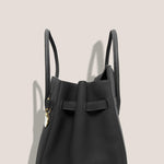MME. Mink Handbags The ONASSIS 35 TOTE - TOGO NOIR