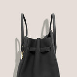 MME. Mink Handbags The ONASSIS 35 TOTE - TOGO NOIR