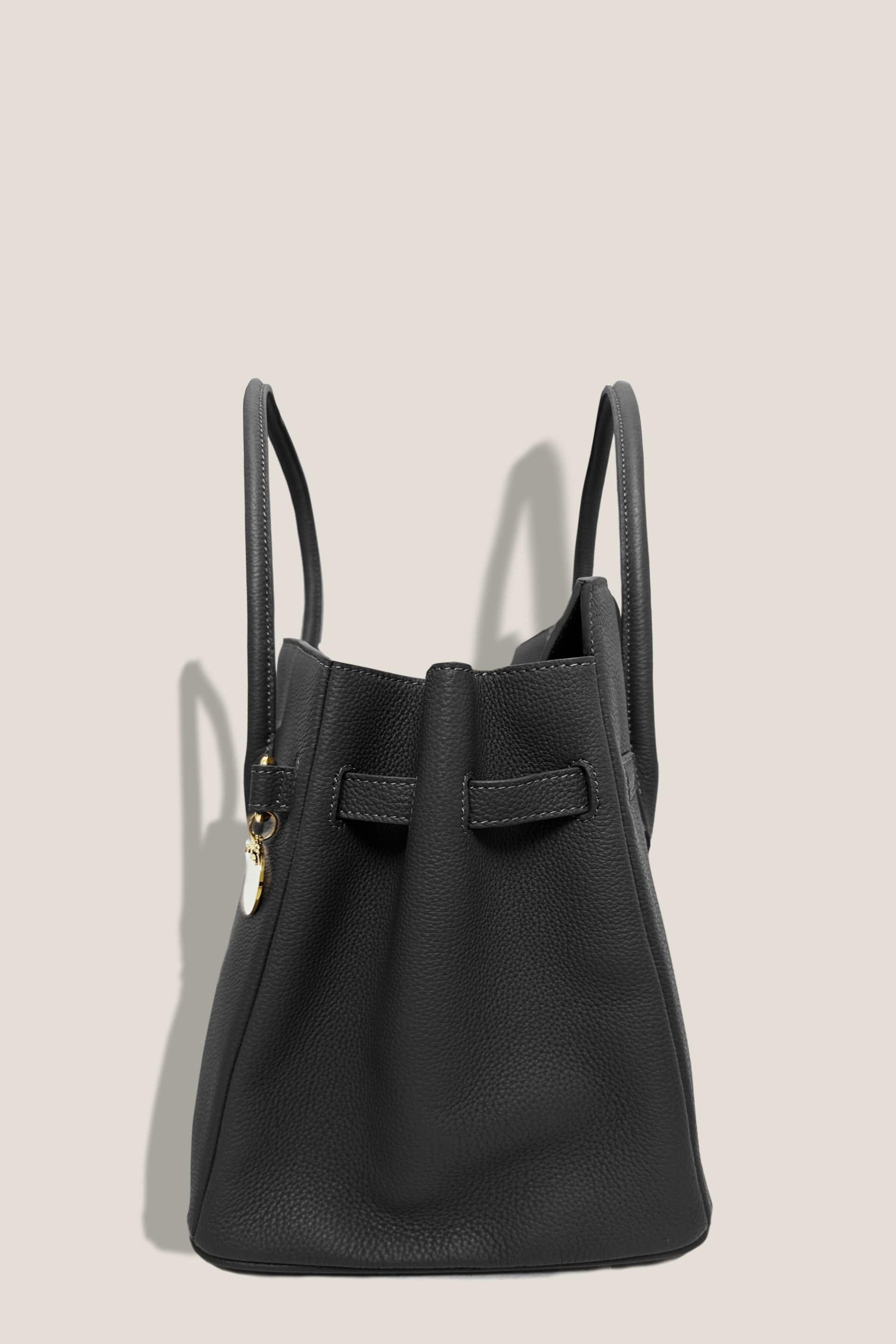 MME. Mink Handbags The ONASSIS 35 TOTE - TOGO NOIR