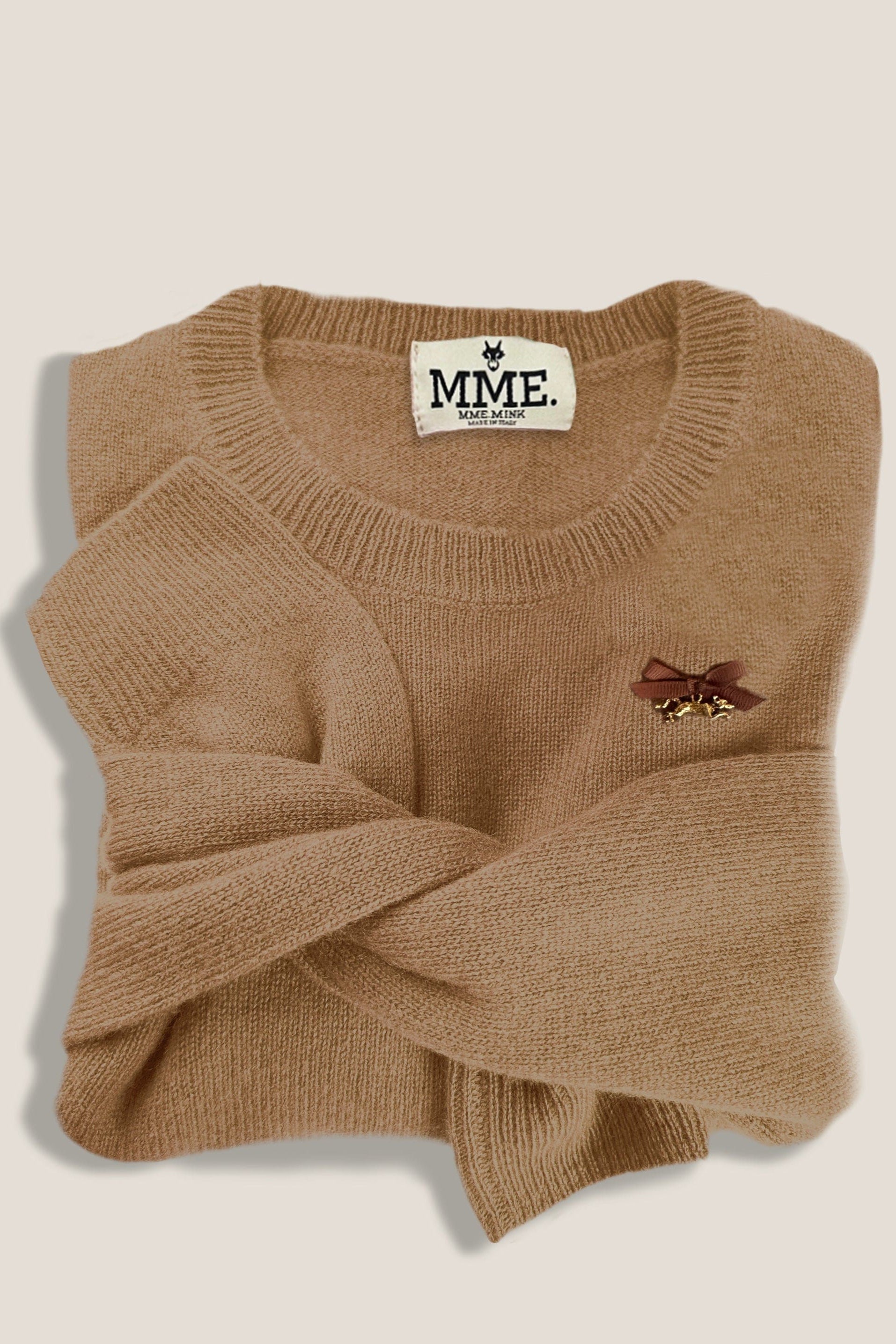 MME. Mink MME. Cashmere "Pully" - CAMEL