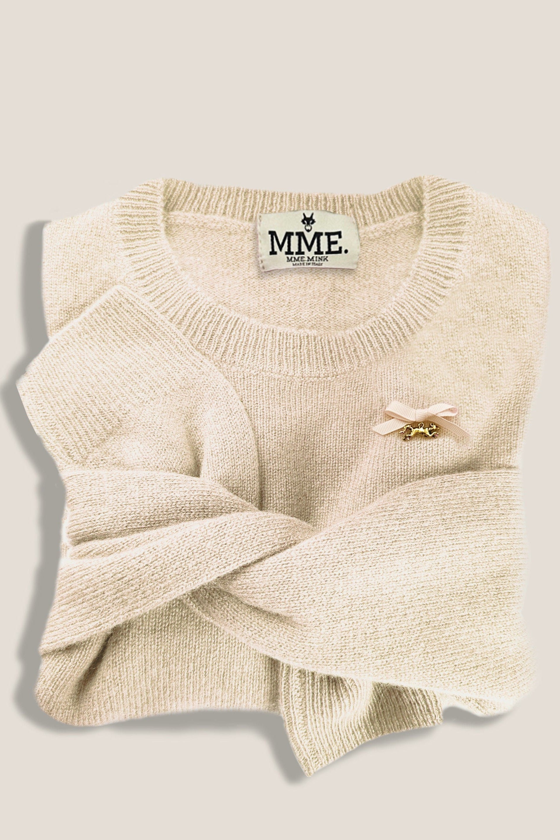 MME. Mink MME. Cashmere "Pully" - CREAM