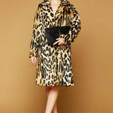 MME. Mink MME. LEOPARD 3/4 Coat