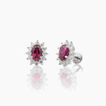 Modern Gem Co Earrings Bea Red Ruby Studs