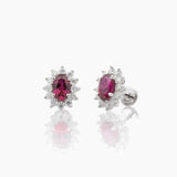 Modern Gem Co Earrings Bea Red Ruby Studs