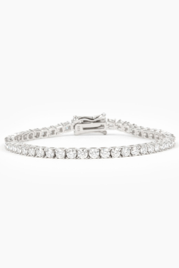 Mae 3mm Round Tennis Bracelet