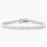 Modern Gem Co Remi 4mm Silver Bezel Tennis Bracelet