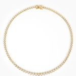 Modern Gem Co Remi Graduated Tennis Bezel Necklace