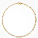 Modern Gem Co Remi Graduated Tennis Bezel Necklace