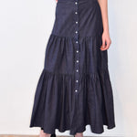 Never A Wallflower Skirt XS / Dark Blue Denim Lindsey Skirt Dark Blue Denim