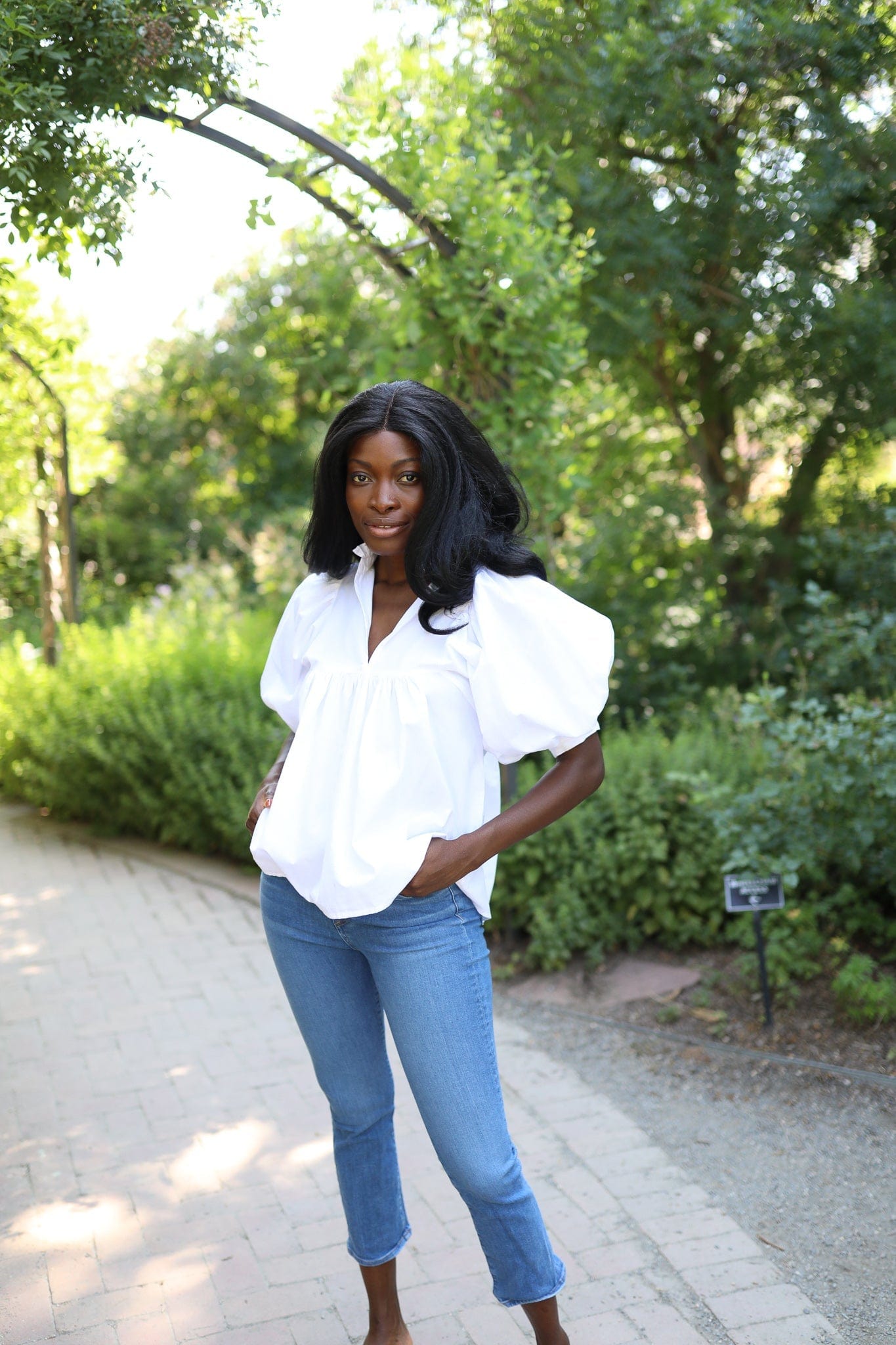 Never A Wallflower Top High Neck Top White Poplin