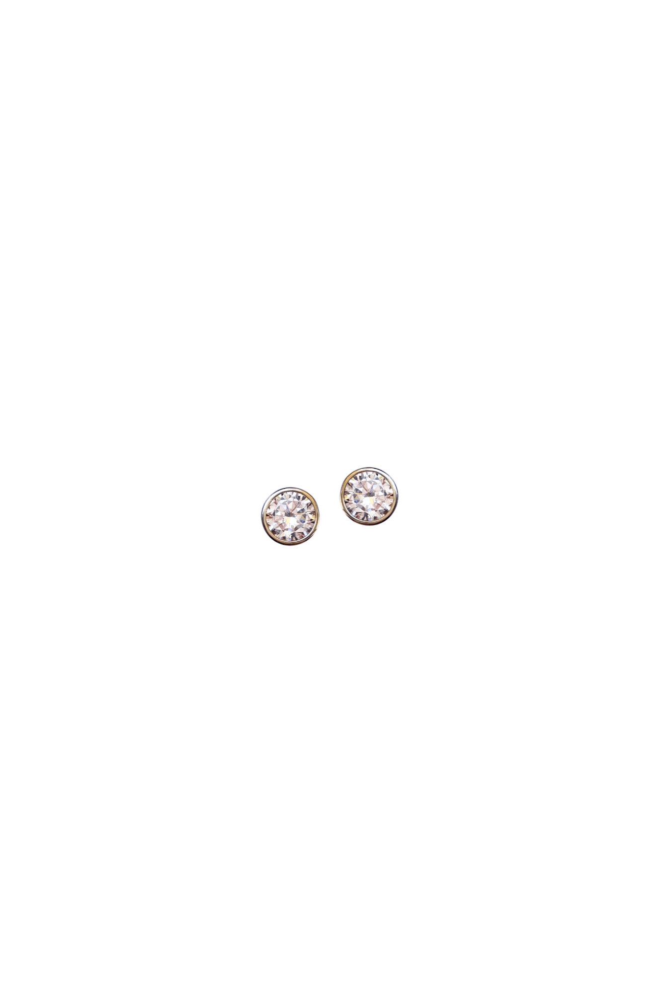 Nicola Bathie Jewelry Earrings Blanc Bezel Studs