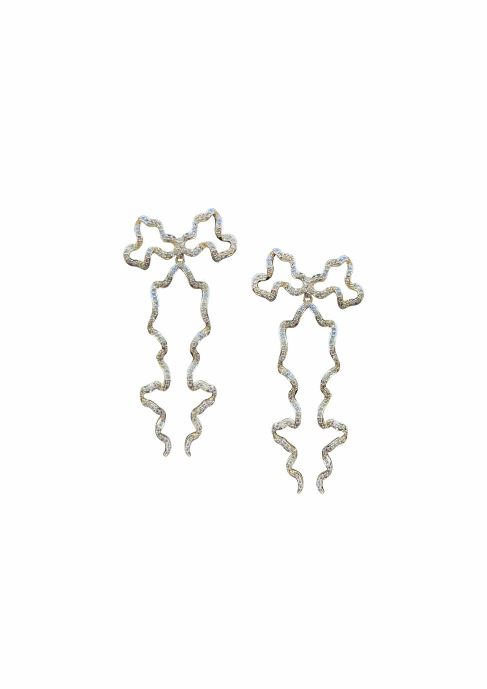 Nicola Bathie Jewelry Earrings Embellished Bows Drops