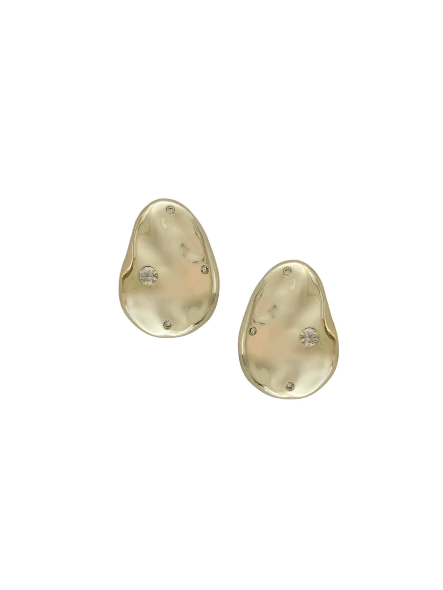 Nicola Bathie Jewelry Earrings Golden Abstract studs