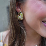 Nicola Bathie Jewelry Earrings Golden Abstract studs