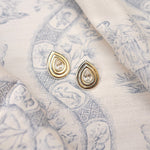 Nicola Bathie Jewelry earrings Golden RainDrop studs