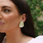 Nicola Bathie Jewelry earrings Golden RainDrop studs
