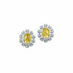 Nicola Bathie Jewelry Earrings Oversize Canary Embellished Studs