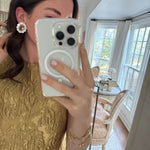 Nicola Bathie Jewelry Earrings Oversize Canary Embellished Studs