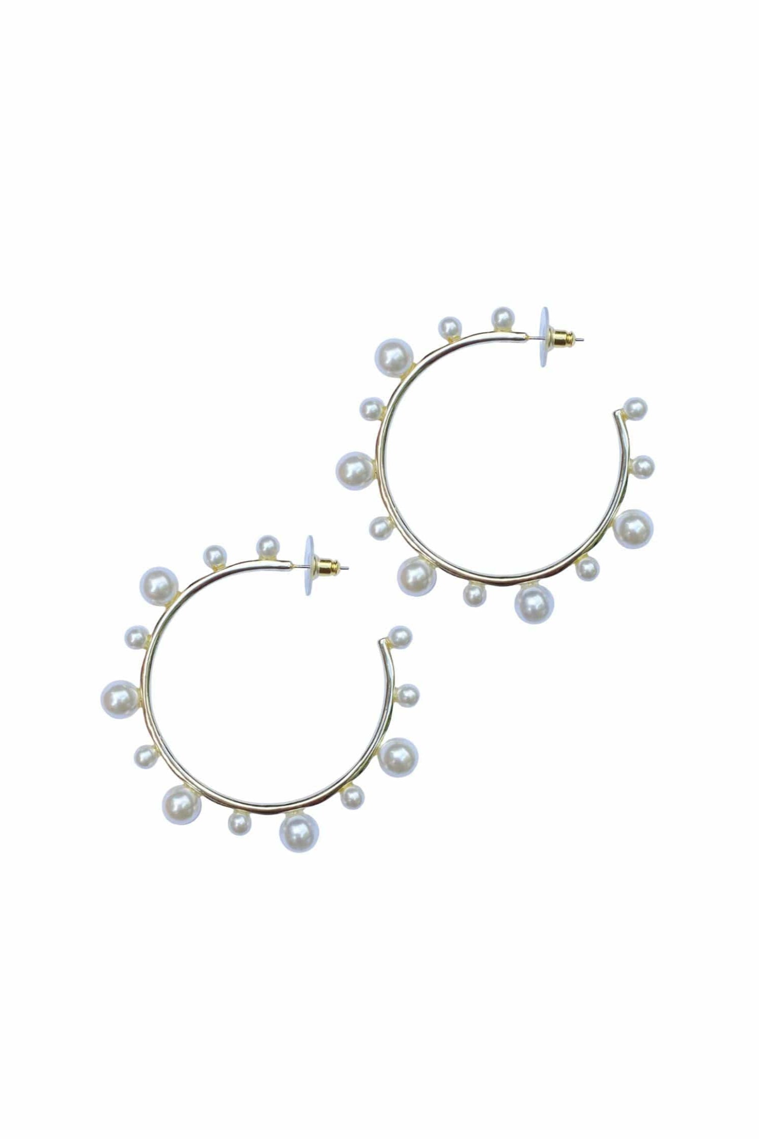 Nicola Bathie Jewelry Earrings Pearl Hoops