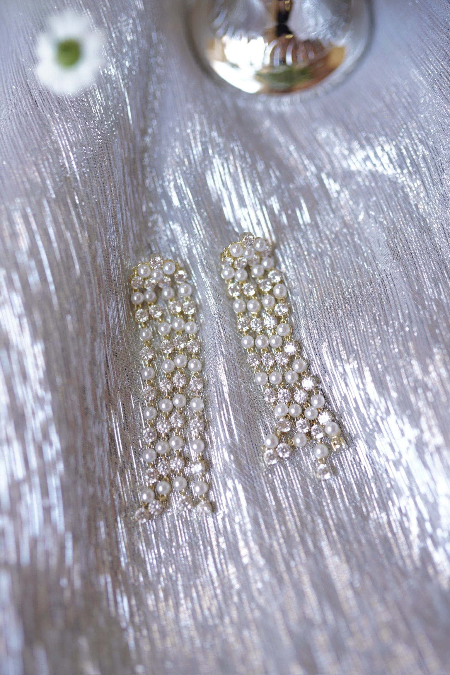 Nicola Bathie Jewelry Earrings Pearly & Embellished Tassels