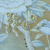 Nicola Bathie Jewelry Earrings Petite Canary Embellished Studs