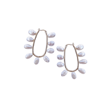 Nicola Bathie Jewelry Earrings Pre-Order Petite Freshwater Pearl Loop