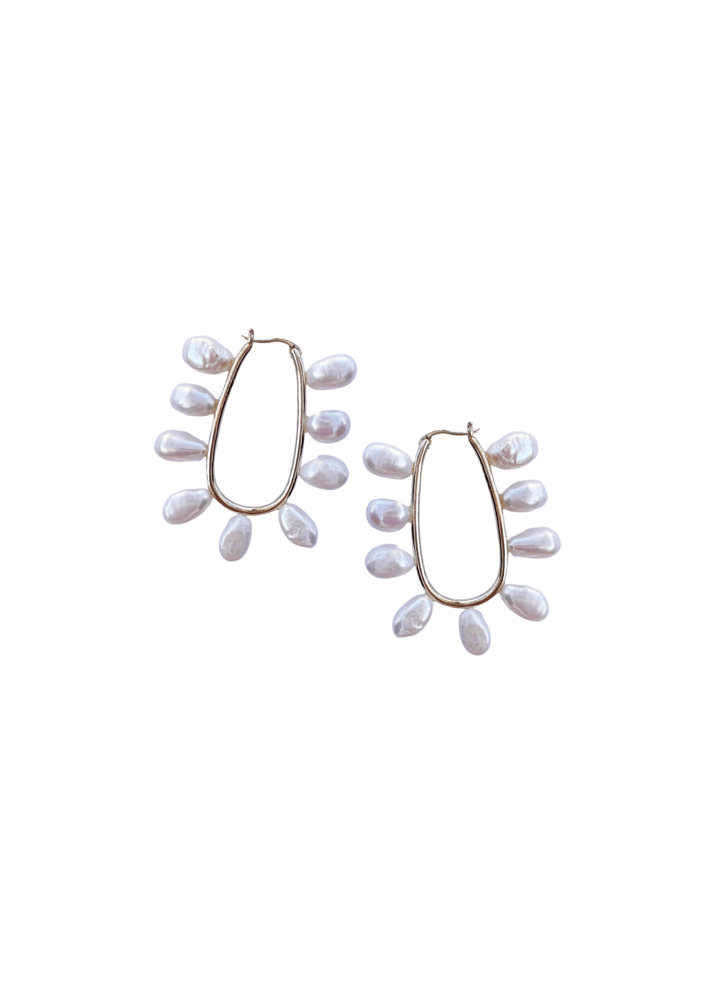 Nicola Bathie Jewelry Earrings Pre-Order Petite Freshwater Pearl Loop